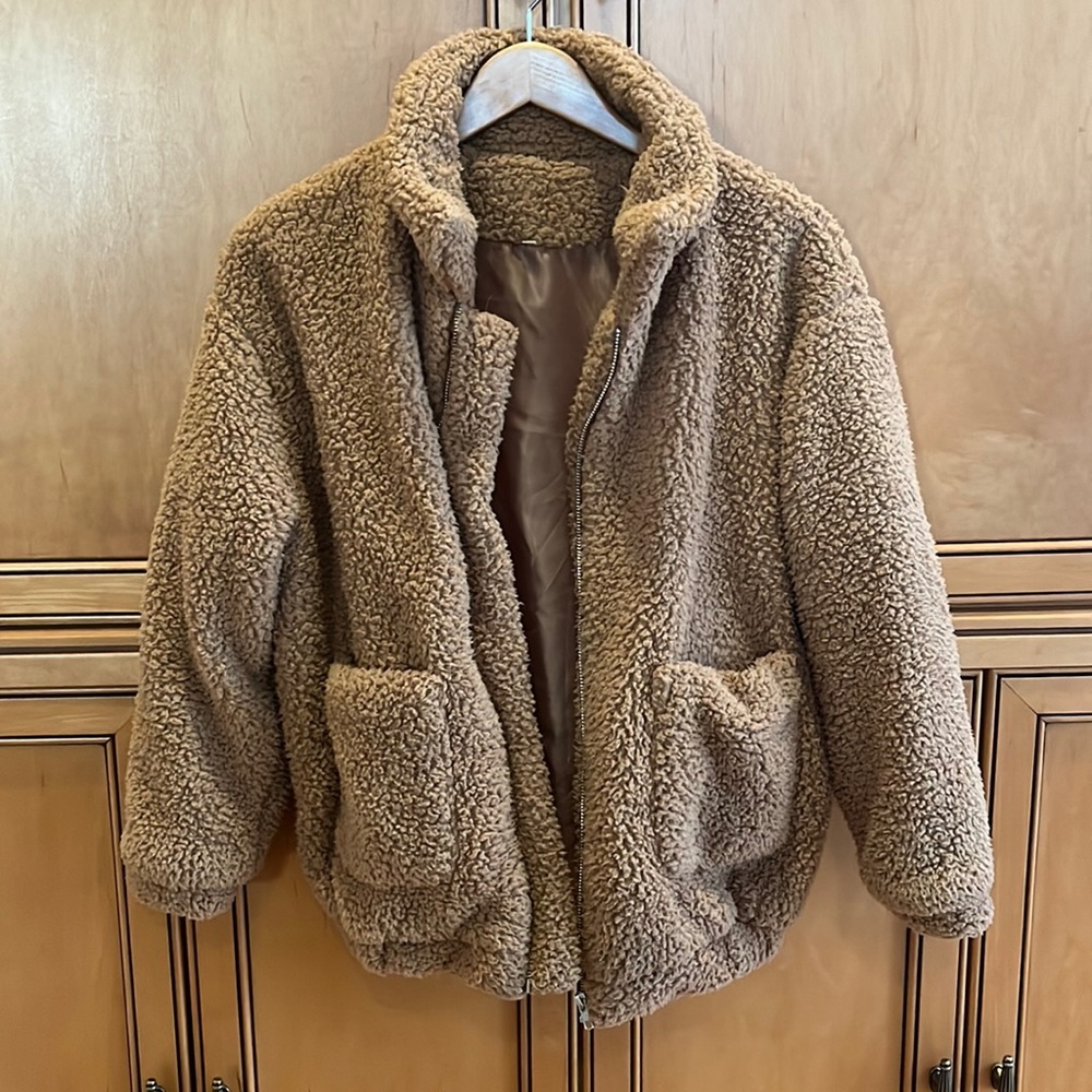 Fuzzy Brown Jacket